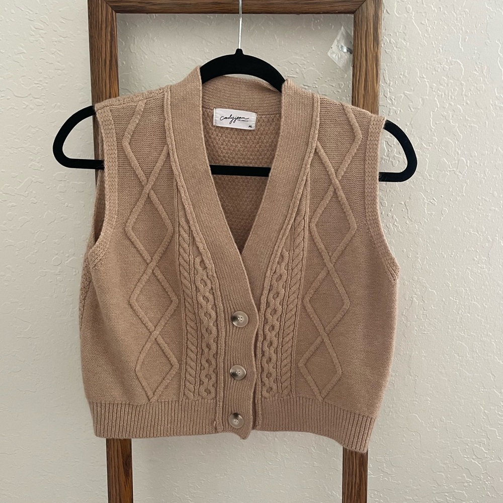 Carly Jean Los Angeles - cropped sweater vest